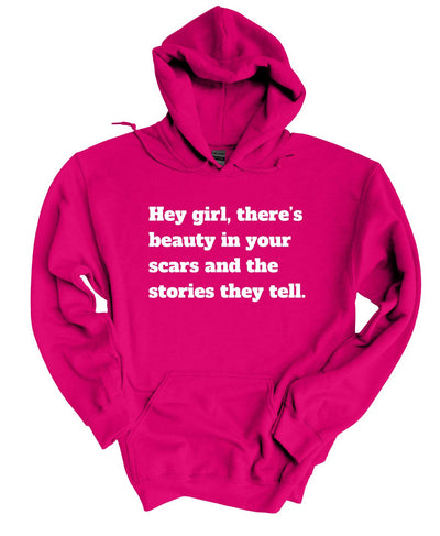 Beauty, scars tell the story Hoodie