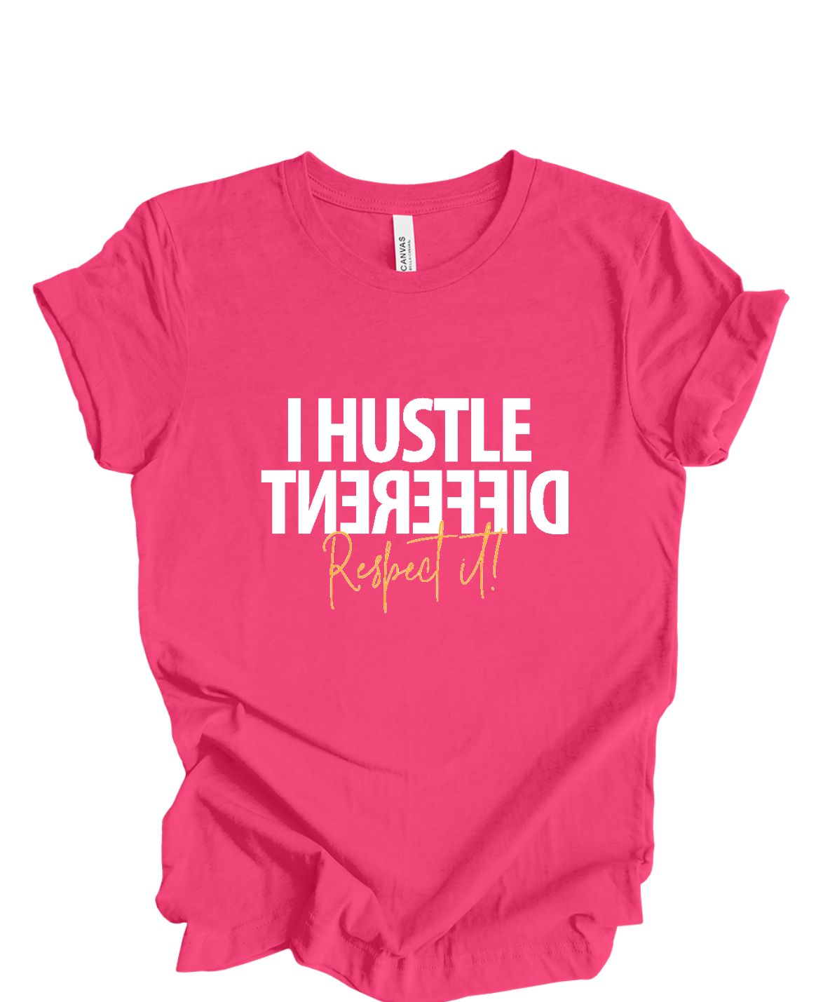 Unisex Hustle Different Respect It  T-Shirt