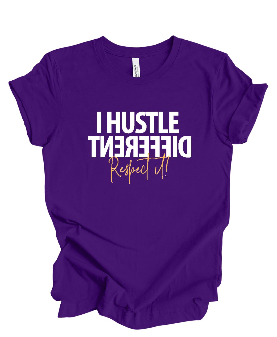 Unisex Hustle Different Respect It  T-Shirt