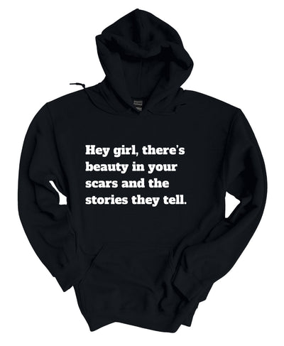 Beauty, scars tell the story Hoodie