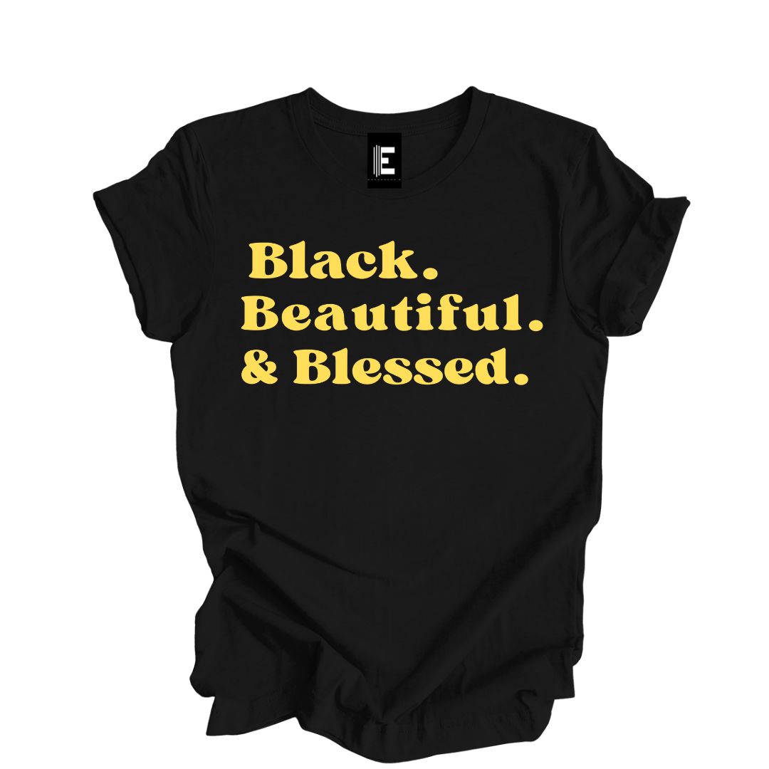 Black Beautiful and Blessed T-shirt